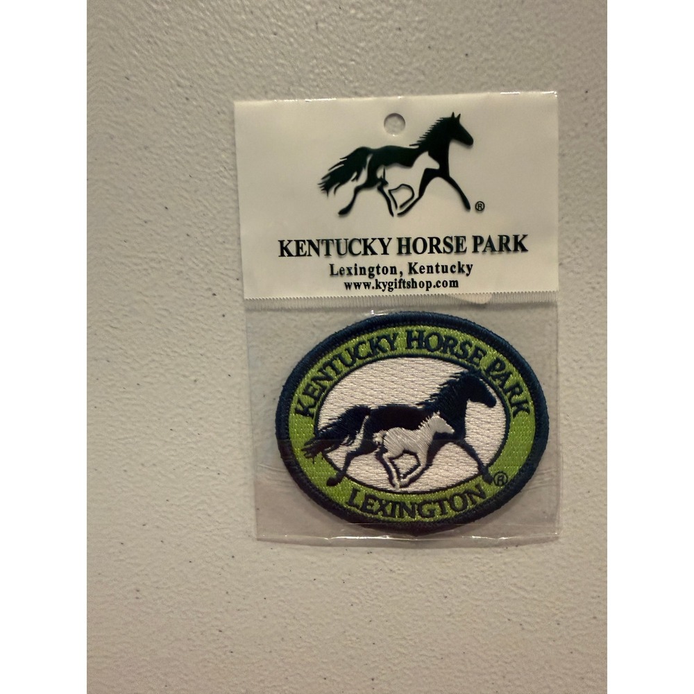 Kentucky Horse Park Patch Blue Green Embroidered Souvenir